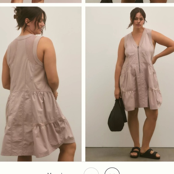 Daily Practice by Anthropologie Trek Utility Mini Dress Size Large - Picture 2 of 11